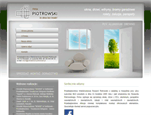 Tablet Screenshot of oknaidrzwi-piotrowski.pl